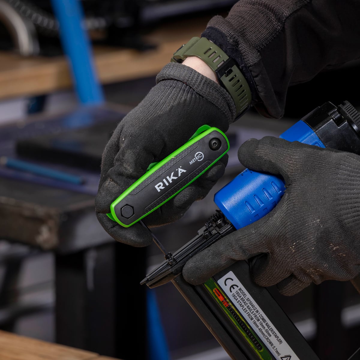 Rikä 8-Piece Professional Folding Metric Hex Key Set